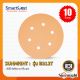 SUNMIGHT: กระดาษทรายกลม 6นิ้ว6รู รุ่น B312T หลังสักหลาด (10 ชิ้น/ชุด) ขัดไม้ ขัดสีรถ